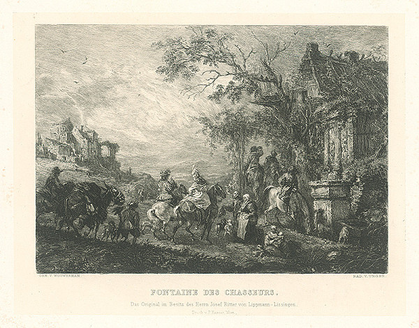 William Unger, Pieter Wouwerman – Fontána pri Chasseurs 