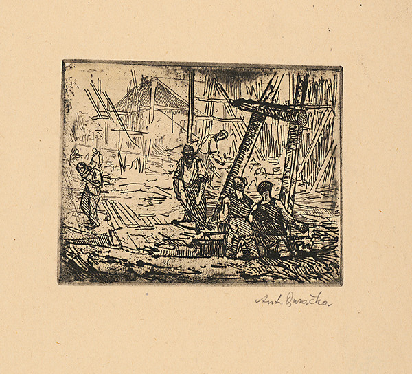 Anton Djuračka – Na stavbe 