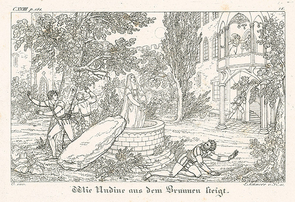 Ludwig Ferdinand Schnorr von Carolsfeld – Undina vystupuje zo studne 