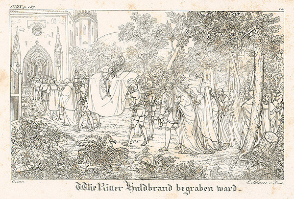 Ludwig Ferdinand Schnorr von Carolsfeld – Pochovávanie rytiera 