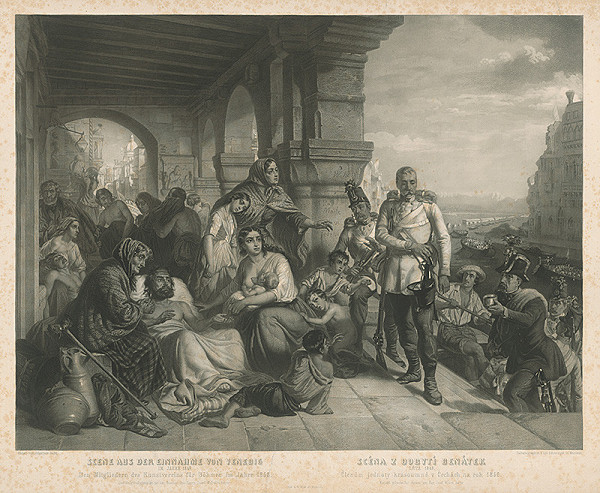 Leo Schöninger, Friedrich Pecht – Scéna z dobytia Benátok 