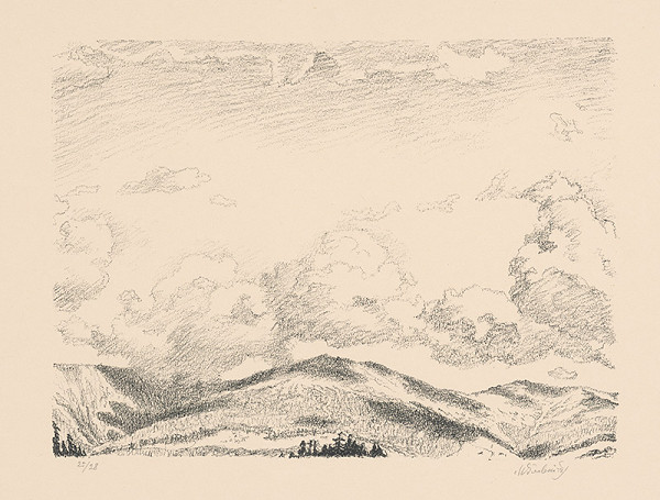 Max Švabinský – Mraky a tiene na Orlave 