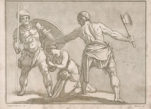 Federico Zuccarro, Stefano Mulinari – Sťatie svätice [sv. Kataríny? sv. Doroty?] 