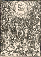 Albrecht Dürer – Chválospev vyvolených na nebesiach 