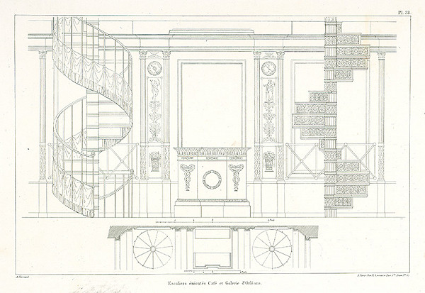 A. Normand – Schodisko, Café d’Orleáns 