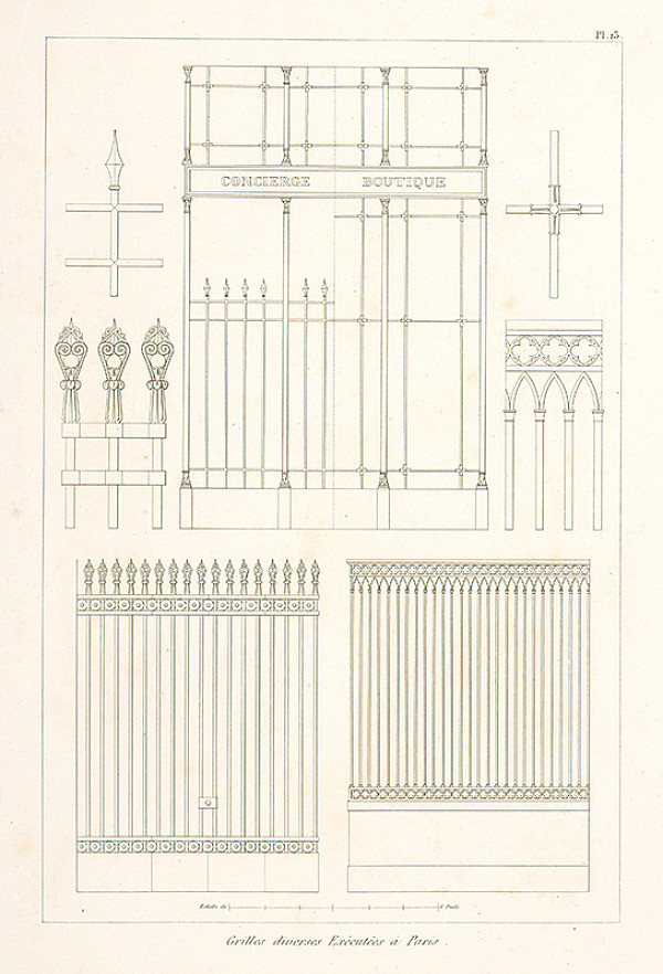 A. Normand, Neznámy autor – Návrhy na mreže  