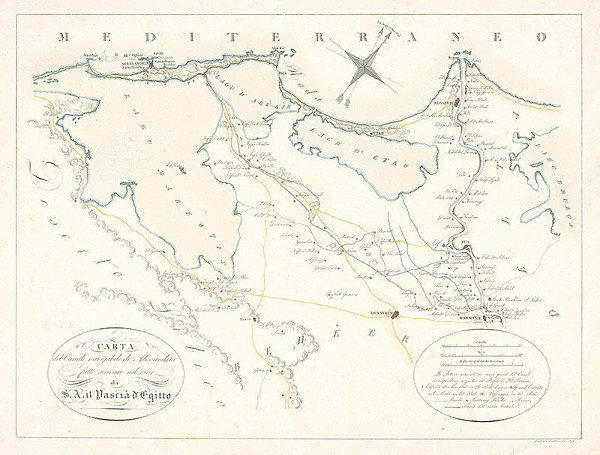 Girolamo Segato – Navigačná mapa 