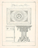 Franz Storno – Návrh na stôl (z cyklu Gewerbe Kunstblatt) 