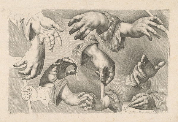 Johann Daniel Herz st. – List č. 3 k druhej časti návodu na kreslenie (Anweisung zum Zeichnen, II/3) 