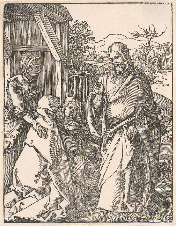 Albrecht Dürer – Rozlúčka Krista s matkou 