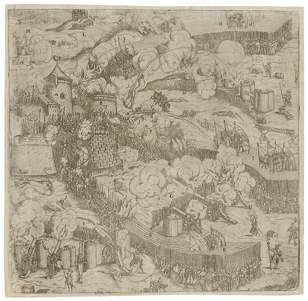 Neznámy grafik – Obliehanie Fiľakova v roku 1593 