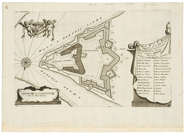 Neznámy grafik – Pôdorys pevnosti Komárno 