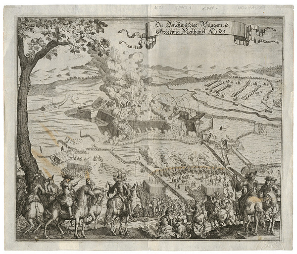 Neznámy grafik – Obliehanie Nových Zámkov v roku 1685 