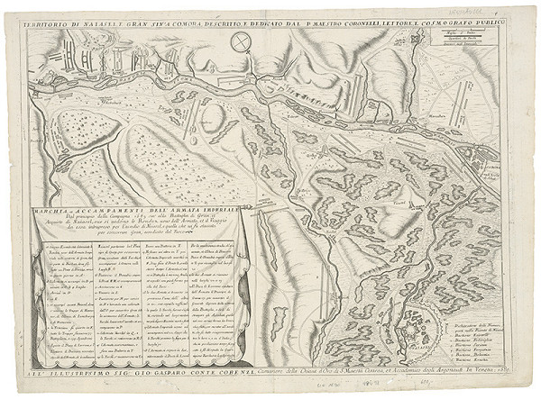 Neznámy grafik – Mapa širšieho okolia Komárna a Nových Zámkov 