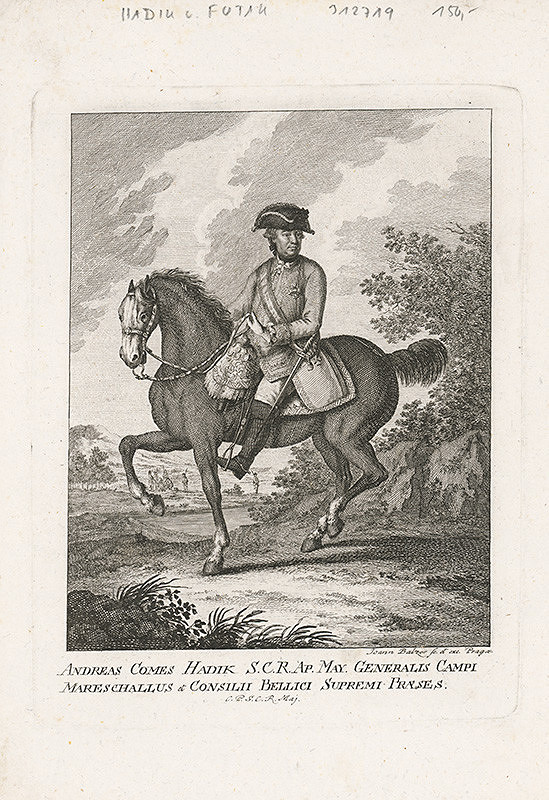 Jan Jiří Balzer – Portrét grófa Andreja Hadika von Futak 