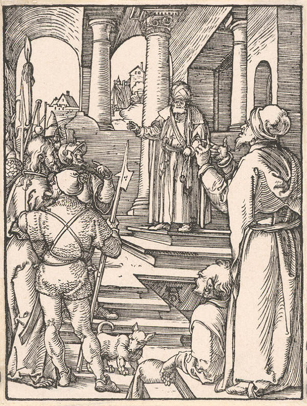 Albrecht Dürer – Kristus pred Pilátom 