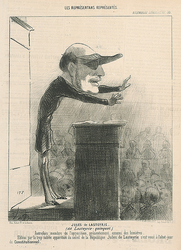 Honoré Daumier – Jules De Lasteyrie 