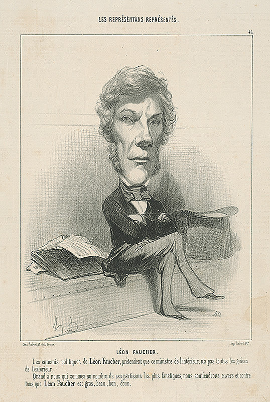 Honoré Daumier – Léon Faucher 