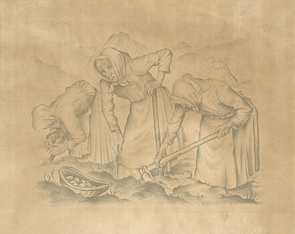 Ľudovít Fulla – Vykopávanie zemiakov