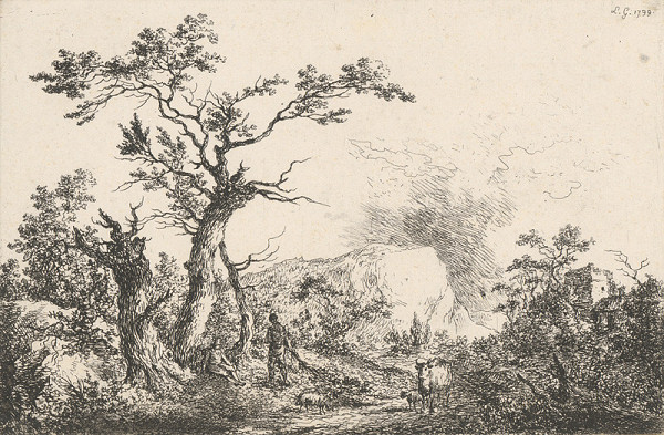 Laurent Guyot – Krajina so stádom 