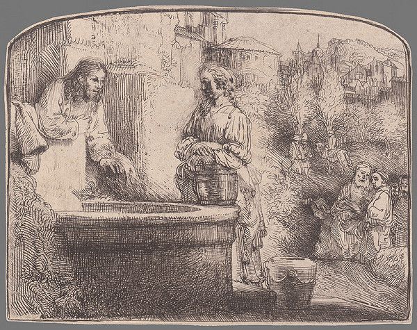 Rembrandt van Rijn – Christ and the Woman of Samaria 