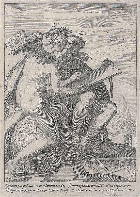 Hendrick Goltzius – Alegória zemepisu 