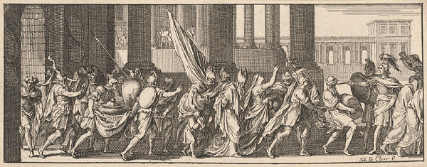 Sebastien Le Clerc st. – Ukoristenie chrámového pokladu 