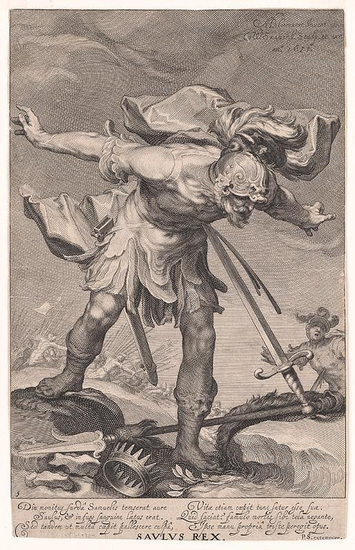 Abraham Bloemaert, Willem van Swanenburg – Smrť Saula 