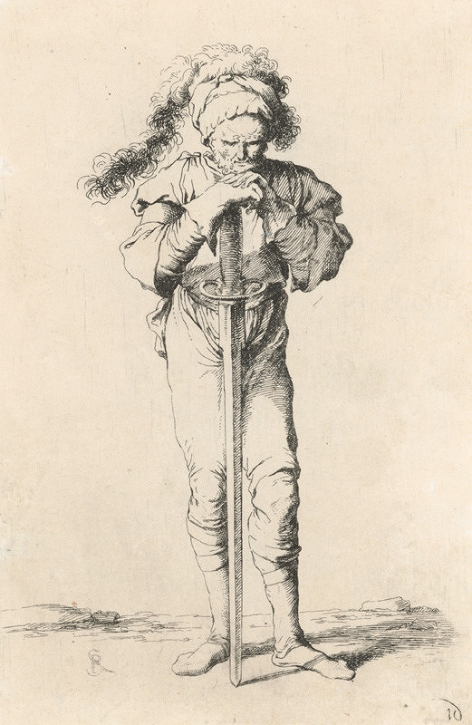 Salvator Rosa – Zamyslený žoldnier 