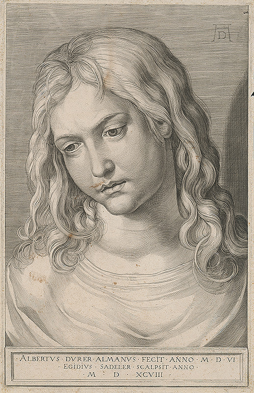 Aegidius Sadeler II., Albrecht Dürer – Hlava chlapca 