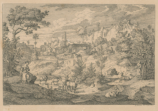 Florian Grospietsch, Joseph Anton Koch – Z okolia Ríma