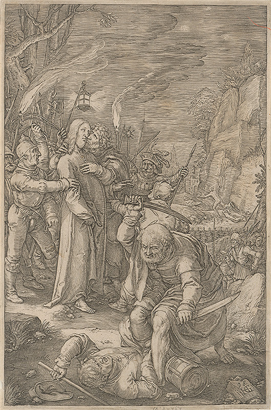 Hendrick Goltzius – Zajatie Krista 