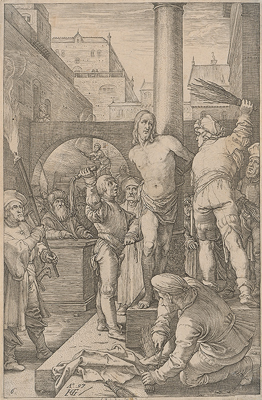 Hendrick Goltzius – Bičovanie Krista (6)  