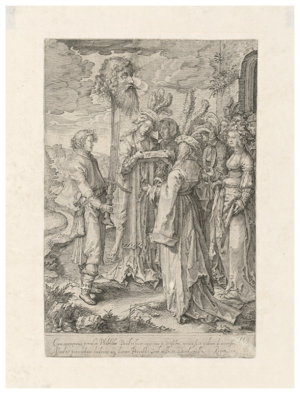 Lucas van Leyden – David s hlavou Goliáša 