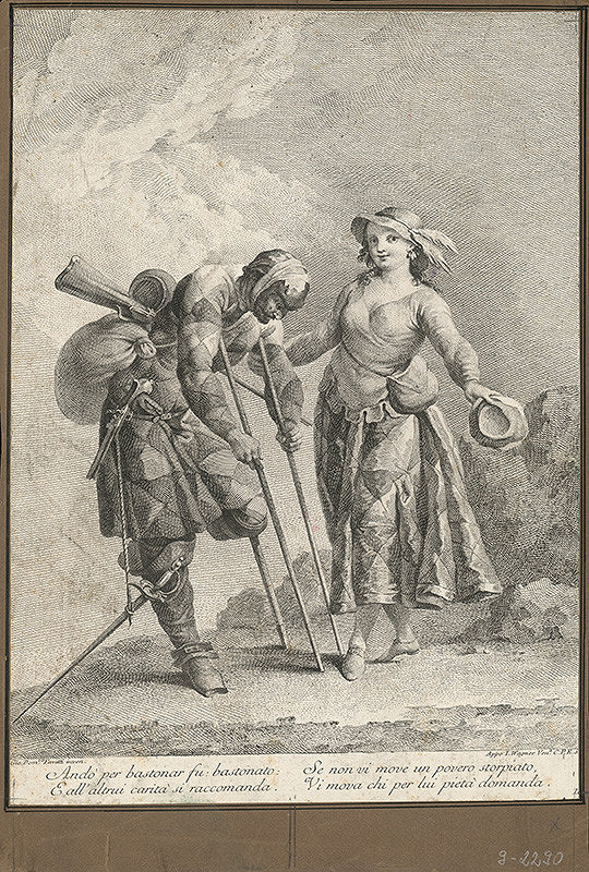 Joseph Wagner, Giovanni Domenico Ferretti – Výjav z talianskej komédie 