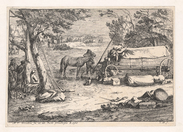 Jan van Huchtenburgh – Vojenský tábor 