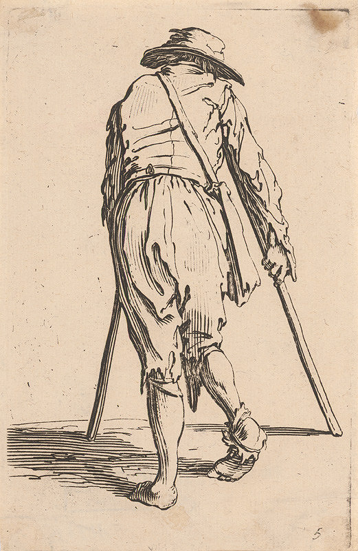 Jacques Callot – Chromý žobrák zozadu 