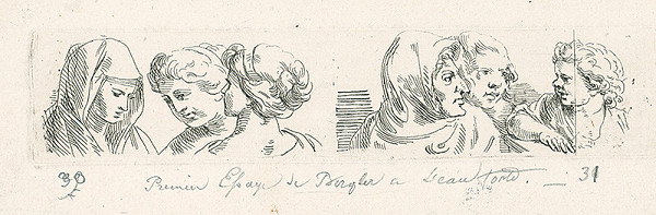 Josef Bergler ml. – Štúdie ženských hláv 