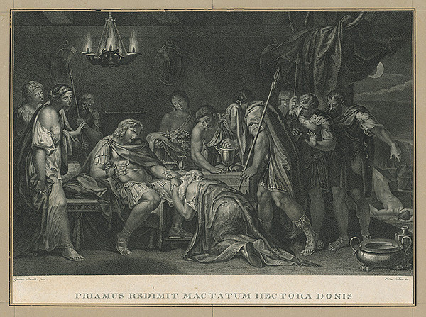 Pietro Vedovato, Gavin Hamilton – Priamus prosí o telo Hectora 