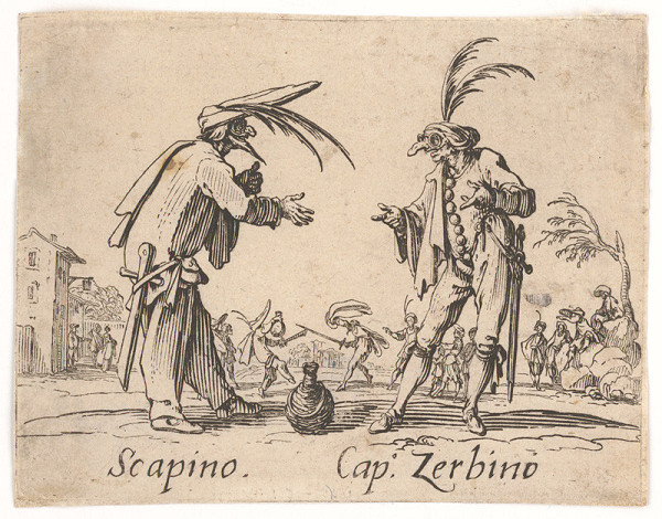 Jacques Callot – Scapino a Cap.Zerbino 