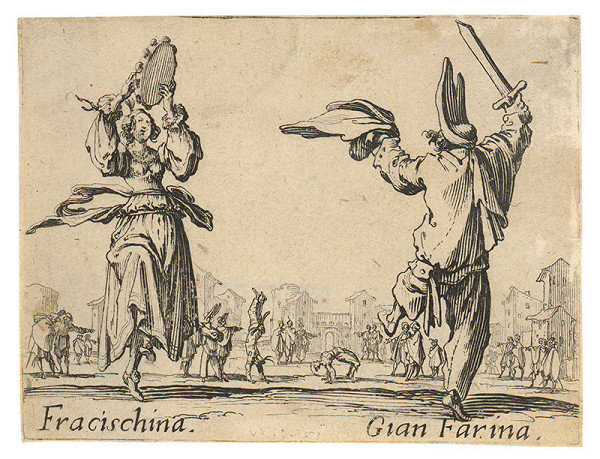 Jacques Callot – Francischina a Gian Farina 