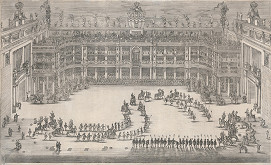 Stefano della Bella – Slávnosť s vystúpením konského baletu  