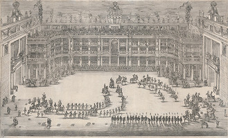 Stefano della Bella – Slávnosť s vystúpením konského baletu  