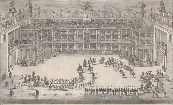 Stefano della Bella – Slávnosť s vystúpením konského baletu  