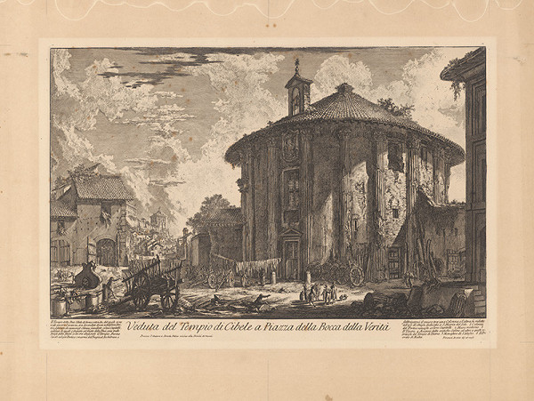 Giovanni Battista Piranesi – Chrám bohyne Cibele zvaný aj Rotunda (dnes Herkula víťaza) 
