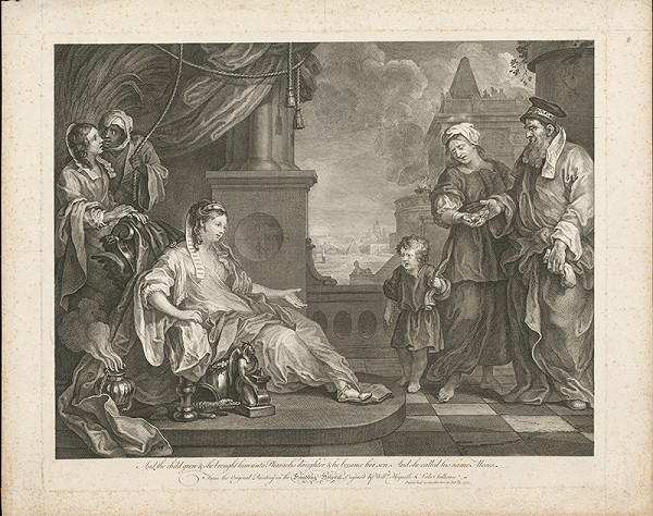 Luke Sullivan, William Hogarth – Mojžiš pred faraónovou dcérou 