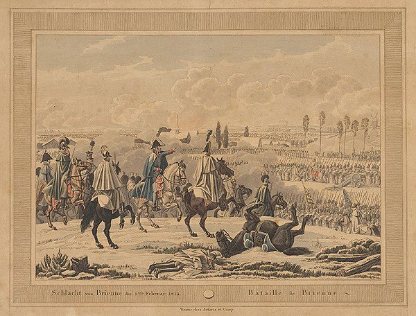 Rakúsky rytec z 19. storočia – Bitka pri Brienne 