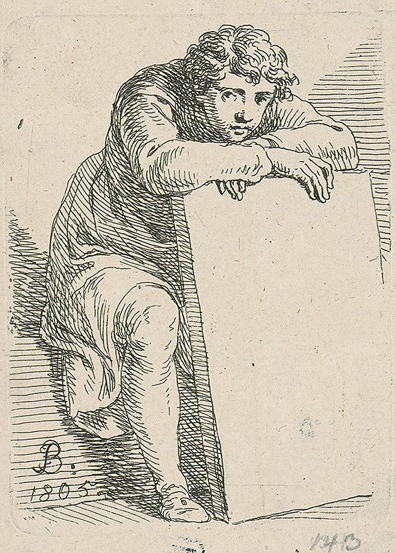 Josef Bergler ml. – Zamyslený mladík