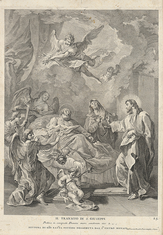 Taliansky rytec z 18. storočia – Smrť sv.Jozefa 