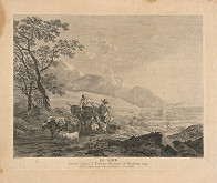 Jacques Philippe Le Bas, Nicolaes Claes Berchem st. – Večer 